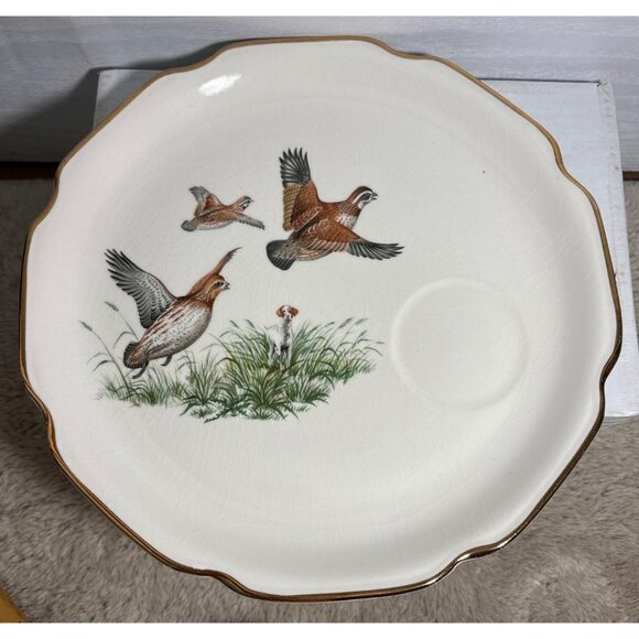 Georgina China Snack Plate & Tea Cup Set Breakfast Luncheon Cabincore Birds - Picture 3 of 13